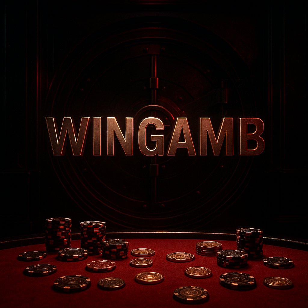 Wingamb hızlı para çekme için lüks bir casino kasası ve kırmızı aydınlatmalı ortam - hero