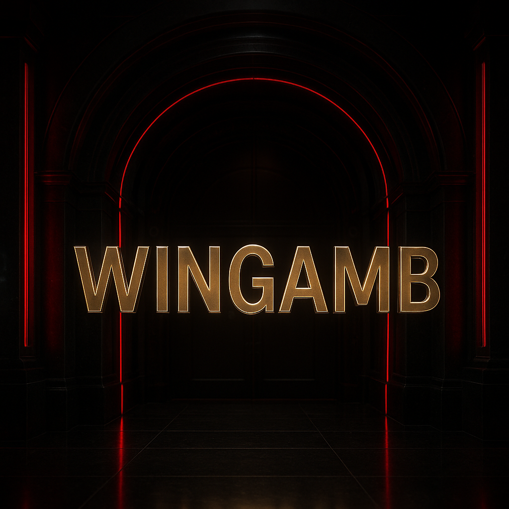 Wingamb SSL ile güvenli kırmızı ve siyah lüks casino ortamında merkezi WINGAMB yazısı - hero